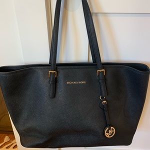 Michael Kors Black Tote with Laptop Sleeve